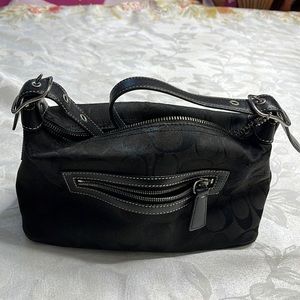 Coach monogram shoulder bag